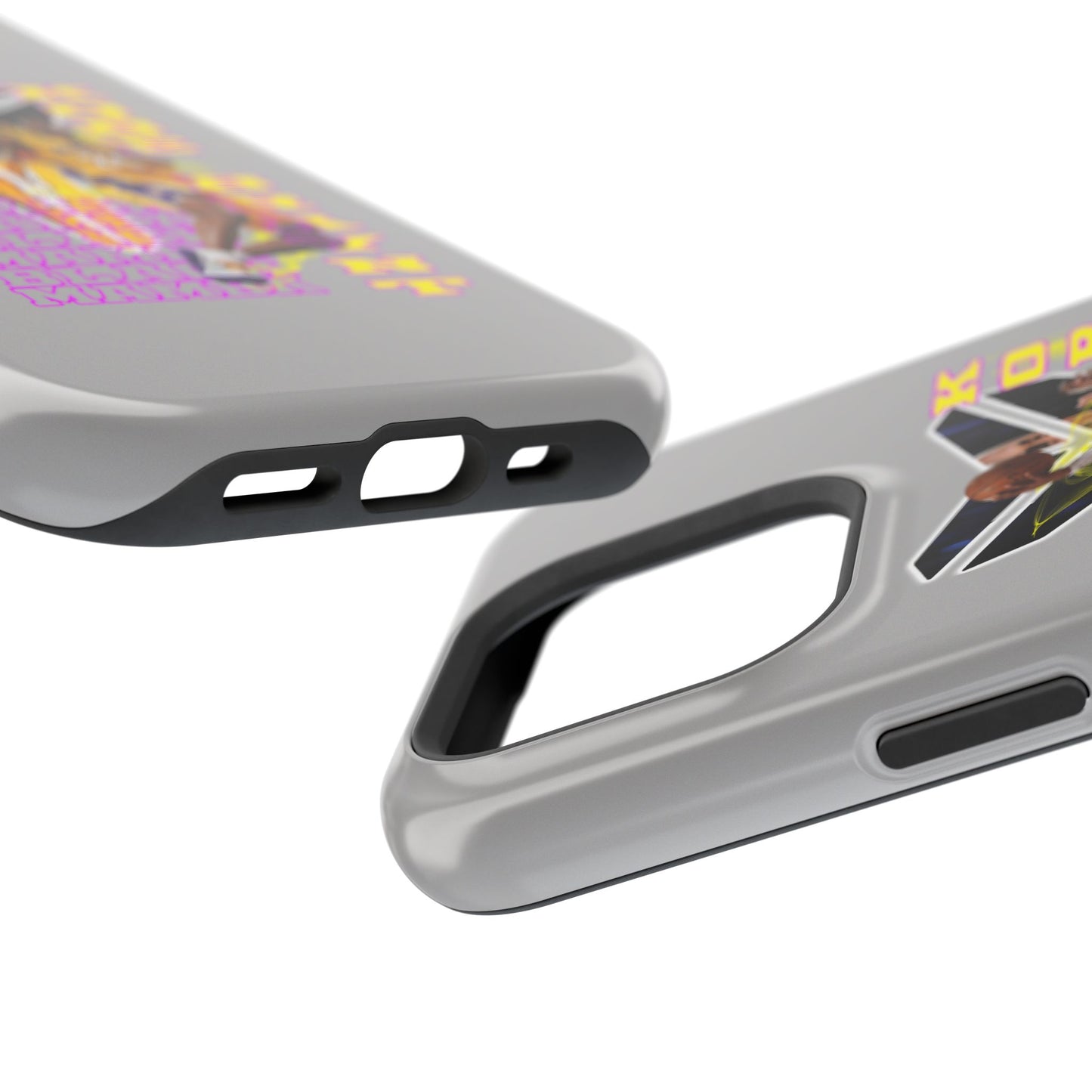 Impact-Resistant Phone Case — Bold Retro Basketball Graphic