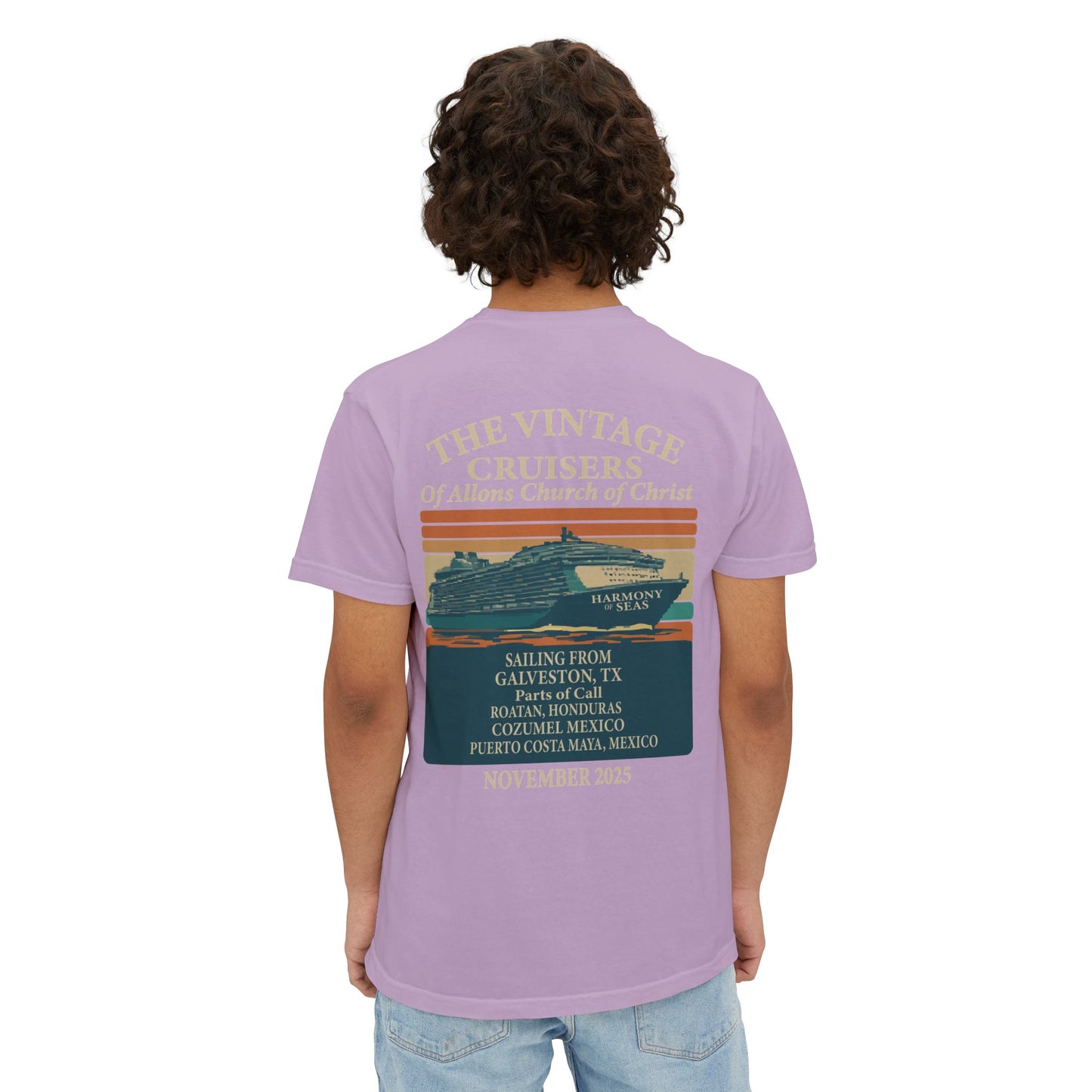 Vintage Allons church of Christ Cruise Pocket T-Shirt