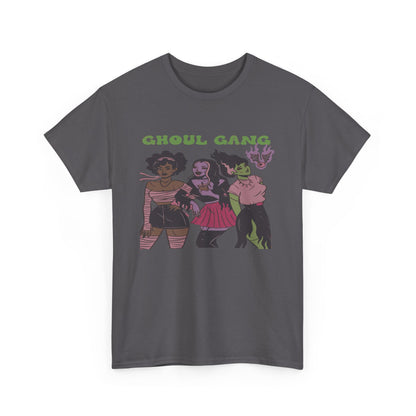 Ghoul Gang Unisex Heavy Cotton Tee | Halloween T-Shirt, Spooky Apparel, Gothic Fashion, Funny Gift, Group Costume
