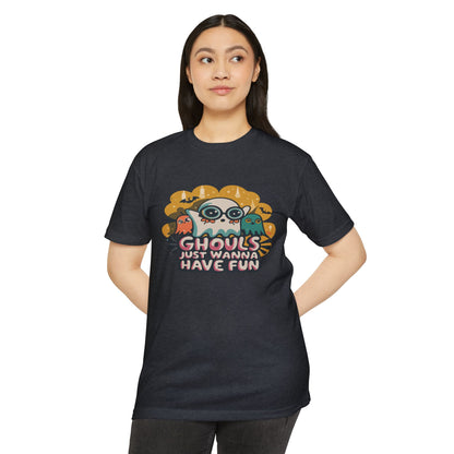Halloween Fun Graphic Tee, Ghouls T-shirt, Unisex T-shirt, Spooky Shirt, Casual Halloween Apparel