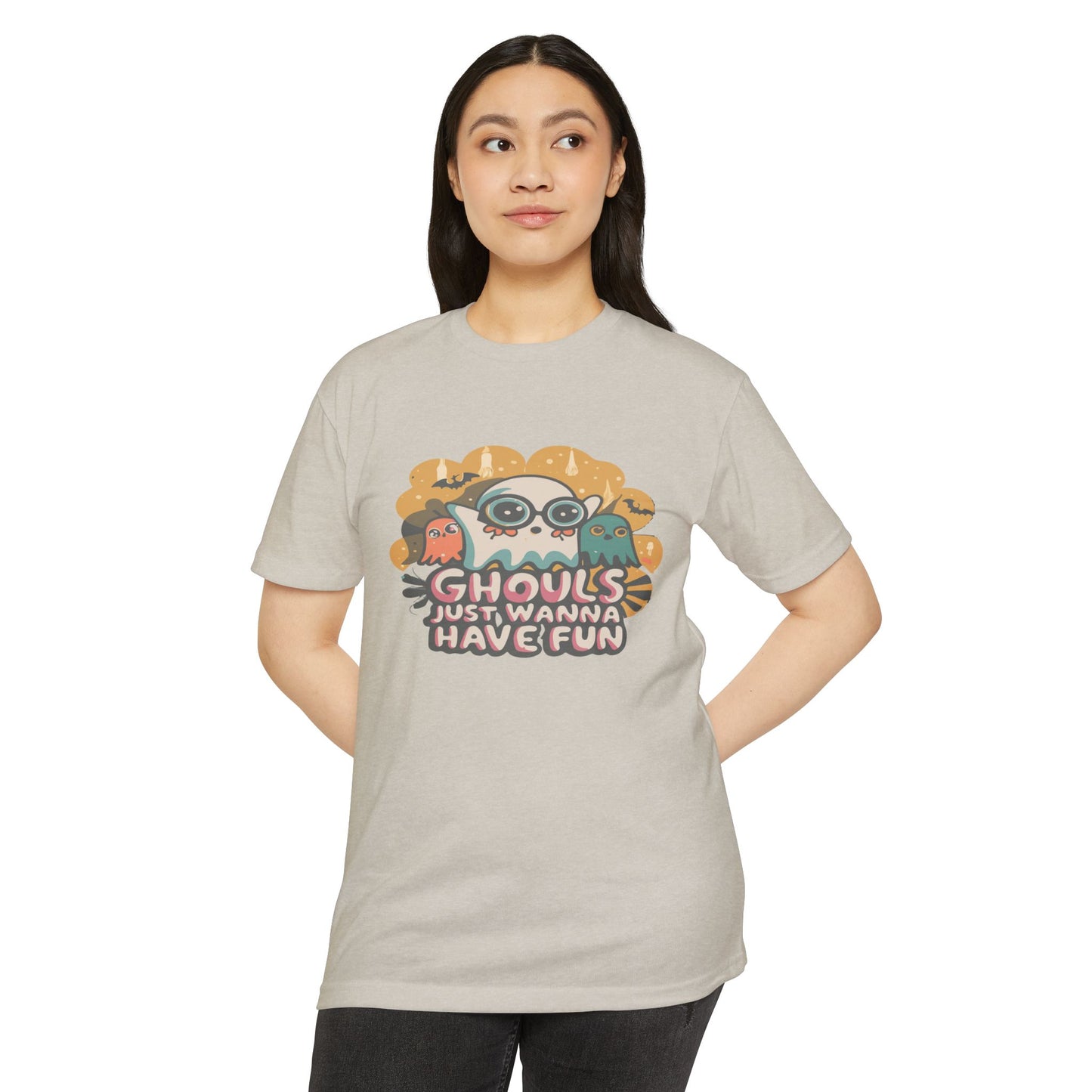 Halloween Fun Graphic Tee, Ghouls T-shirt, Unisex T-shirt, Spooky Shirt, Casual Halloween Apparel