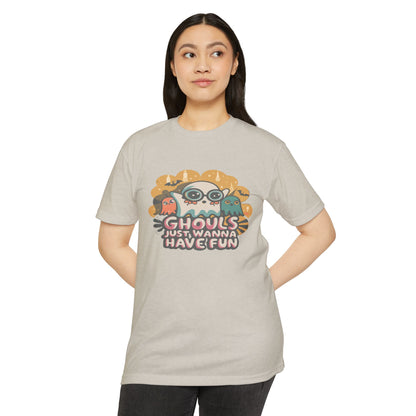Halloween Fun Graphic Tee, Ghouls T-shirt, Unisex T-shirt, Spooky Shirt, Casual Halloween Apparel