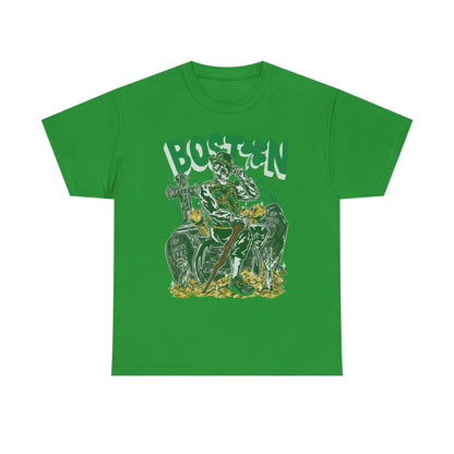 Boston Graphic Tee, Unisex Heavy Cotton T-Shirt, Vintage Boston Shirt, Irish Pride Apparel, St. Patrick's Day Gift, Casual Wear