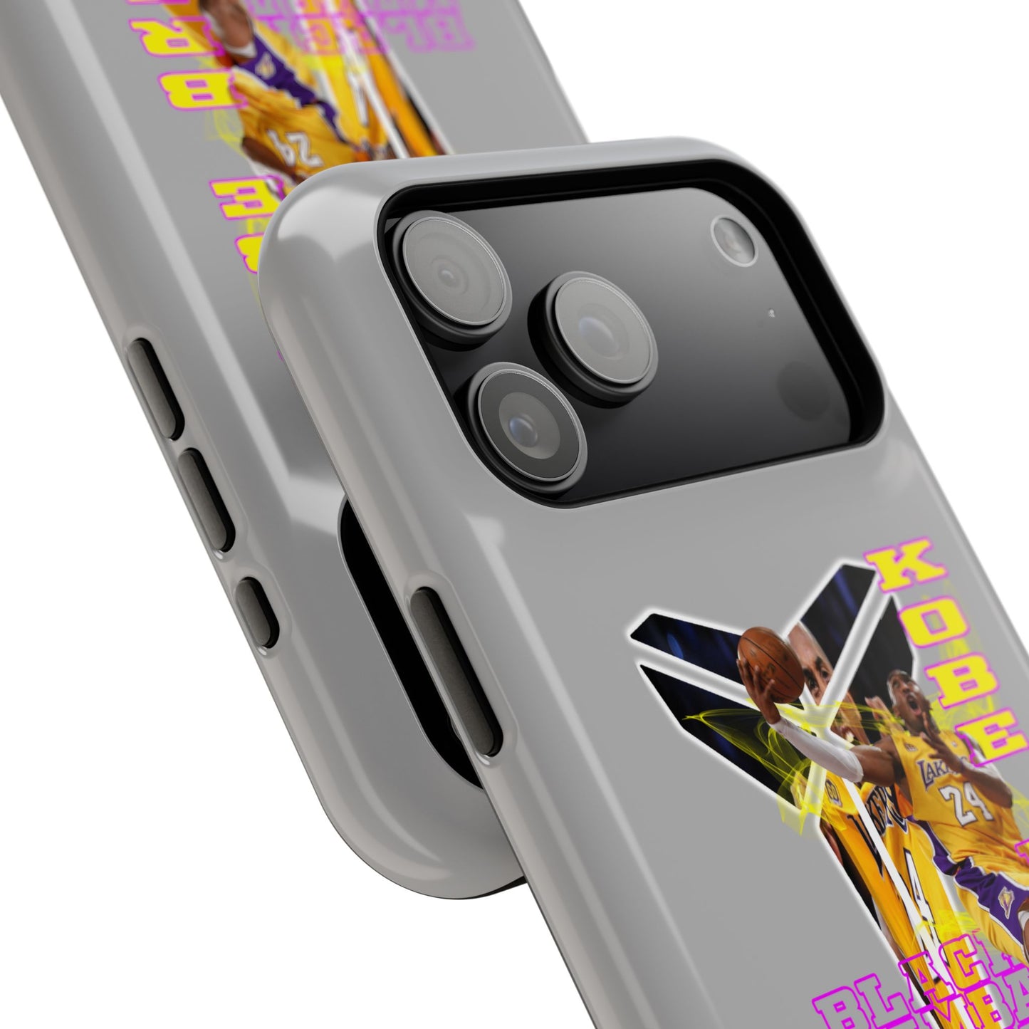 Impact-Resistant Phone Case — Bold Retro Basketball Graphic