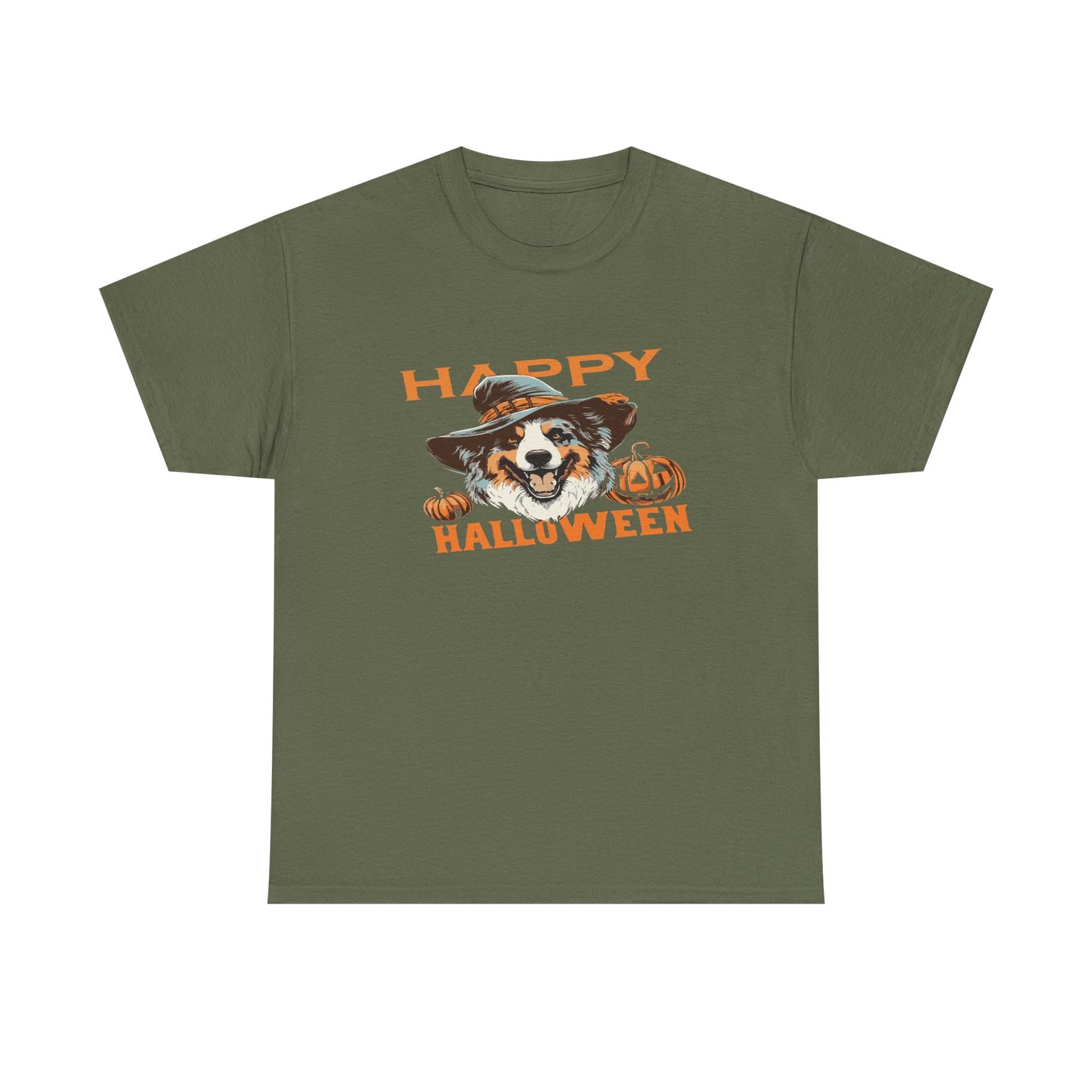 Halloween Dog Graphic Tee, Unisex T-Shirt, Spooky Pet Shirt, Fall Apparel, Trick or Treat Top