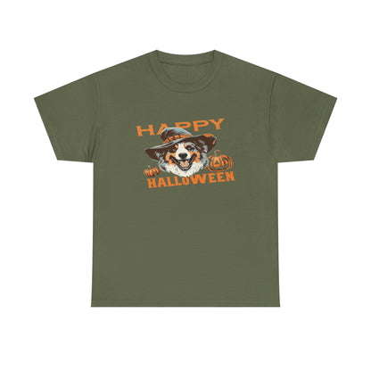 Halloween Dog Graphic Tee, Unisex T-Shirt, Spooky Pet Shirt, Fall Apparel, Trick or Treat Top