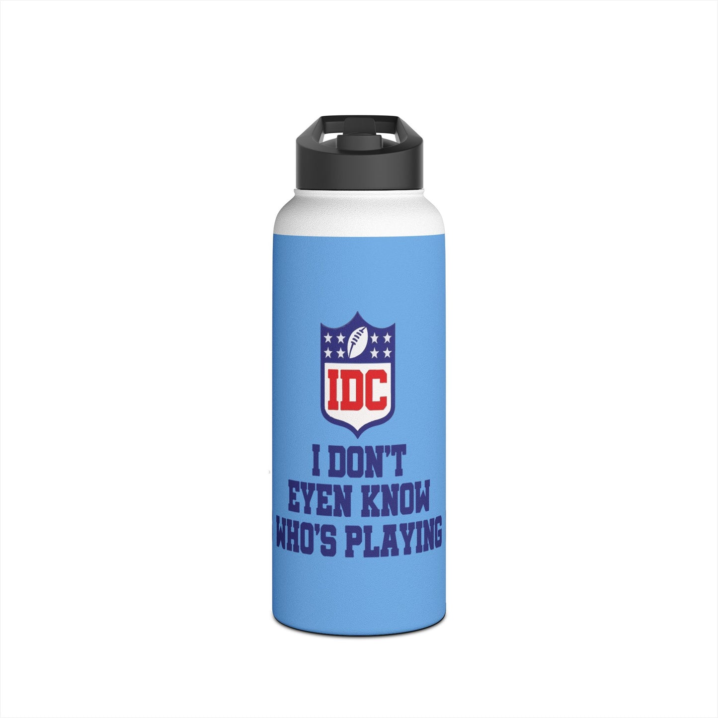 NFL Stainless Steel Water Bottle - Funny Sports Fan Gift, Hydration Flask for Game Days, Sports Events, Birthday Present, Home & Outdoors
