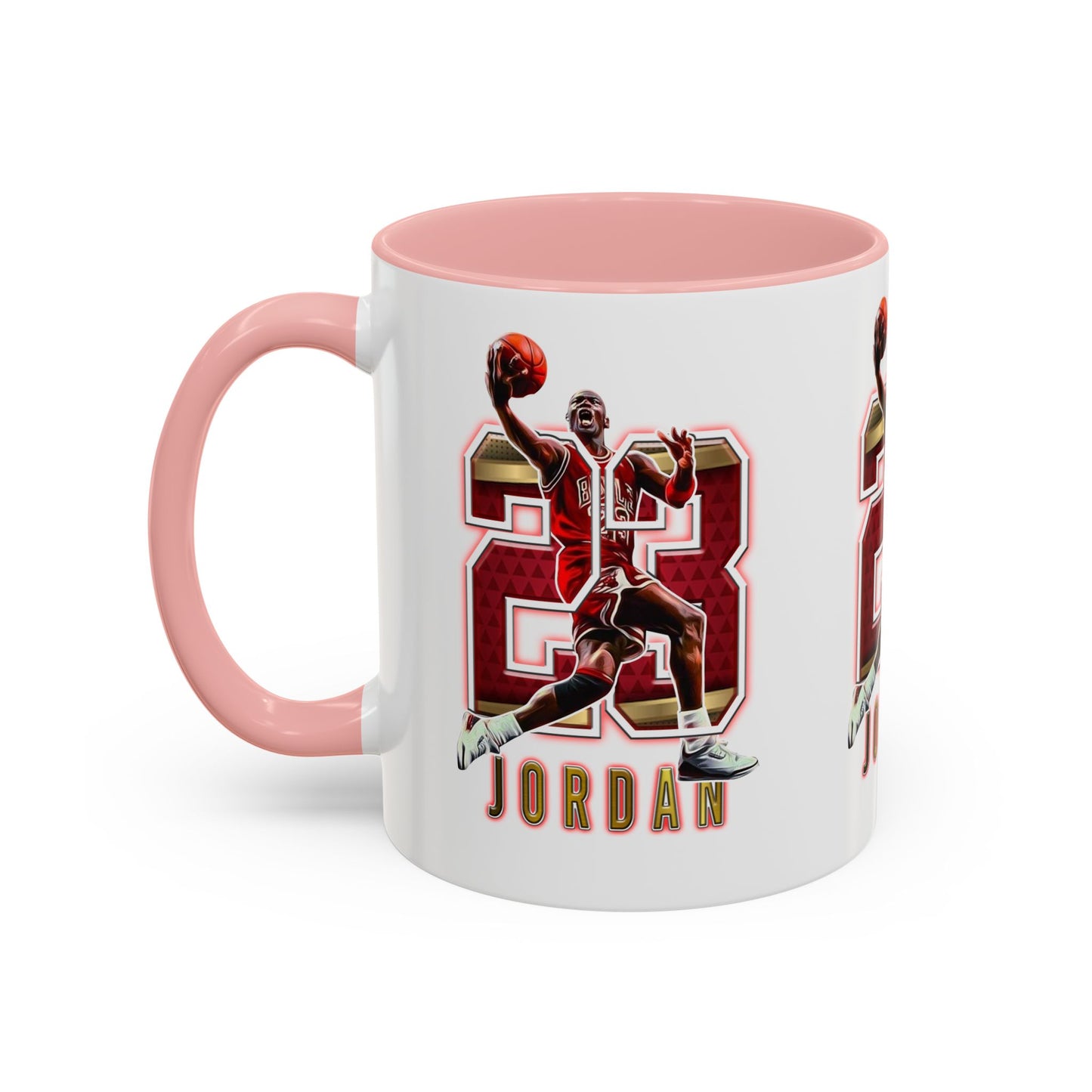 Michael Jordan Accent Coffee Mug - 11oz & 15oz - Perfect Gift for Sports Fans, Collectors, Basketball Lovers, Unique Gift Idea