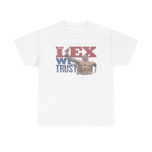Unisex Cotton Tee with 'In Lex We Trust' Design, Casual Wear, Gift for Him/Her, Birthday, Independence Day, Patriotic Apparel