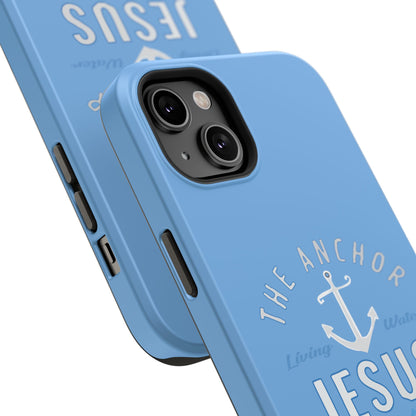 Jesus Anchor Phone Case, Christian Tech Accessories, Inspirational Gifts, Unique Phone Covers, Faith-Based Decor