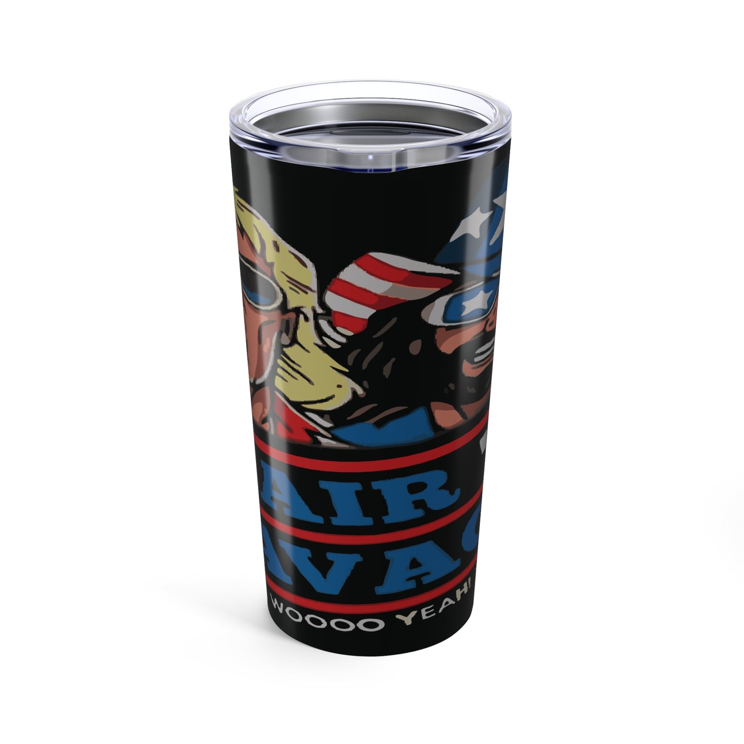 Randy vs. Flair Retro 20oz Tumbler — Vintage Wrestling Design