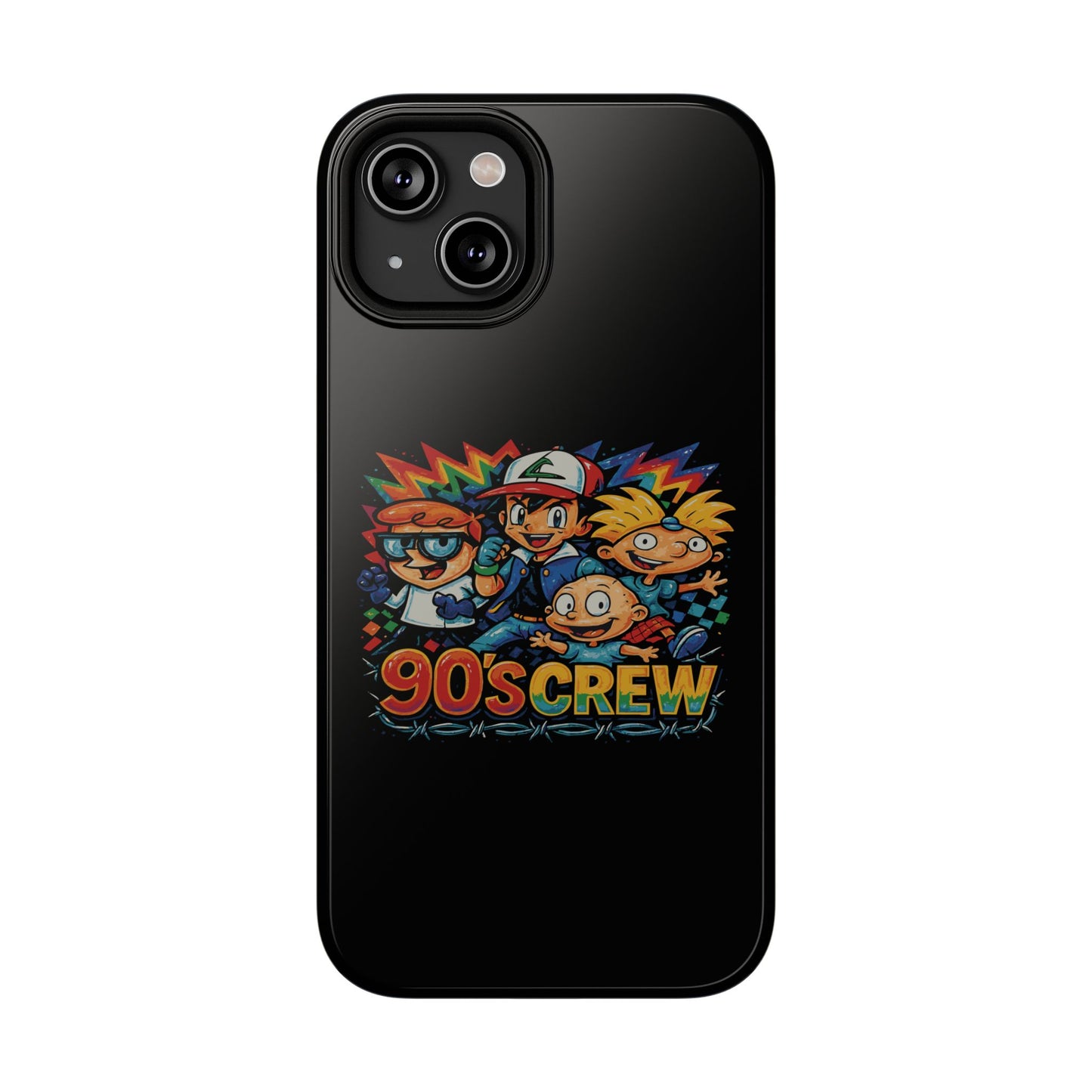 90s Crew Impact-Resistant Phone Case — Retro Cartoon Gamer Design