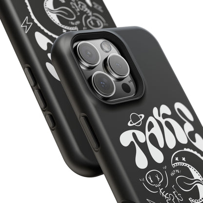 Magnetic Phone Case - Take It Easy Design, Cute Phone Cover, Gift for Him or Her, Trendy Accessories, Unique Tech Gifts