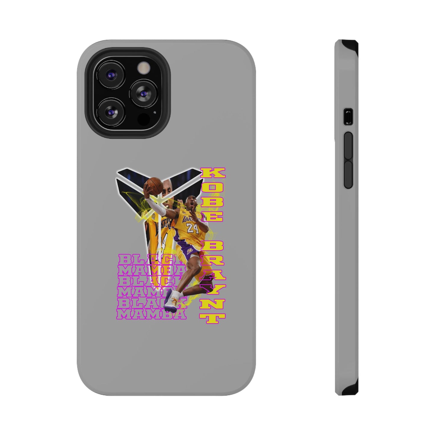 Impact-Resistant Phone Case — Bold Retro Basketball Graphic