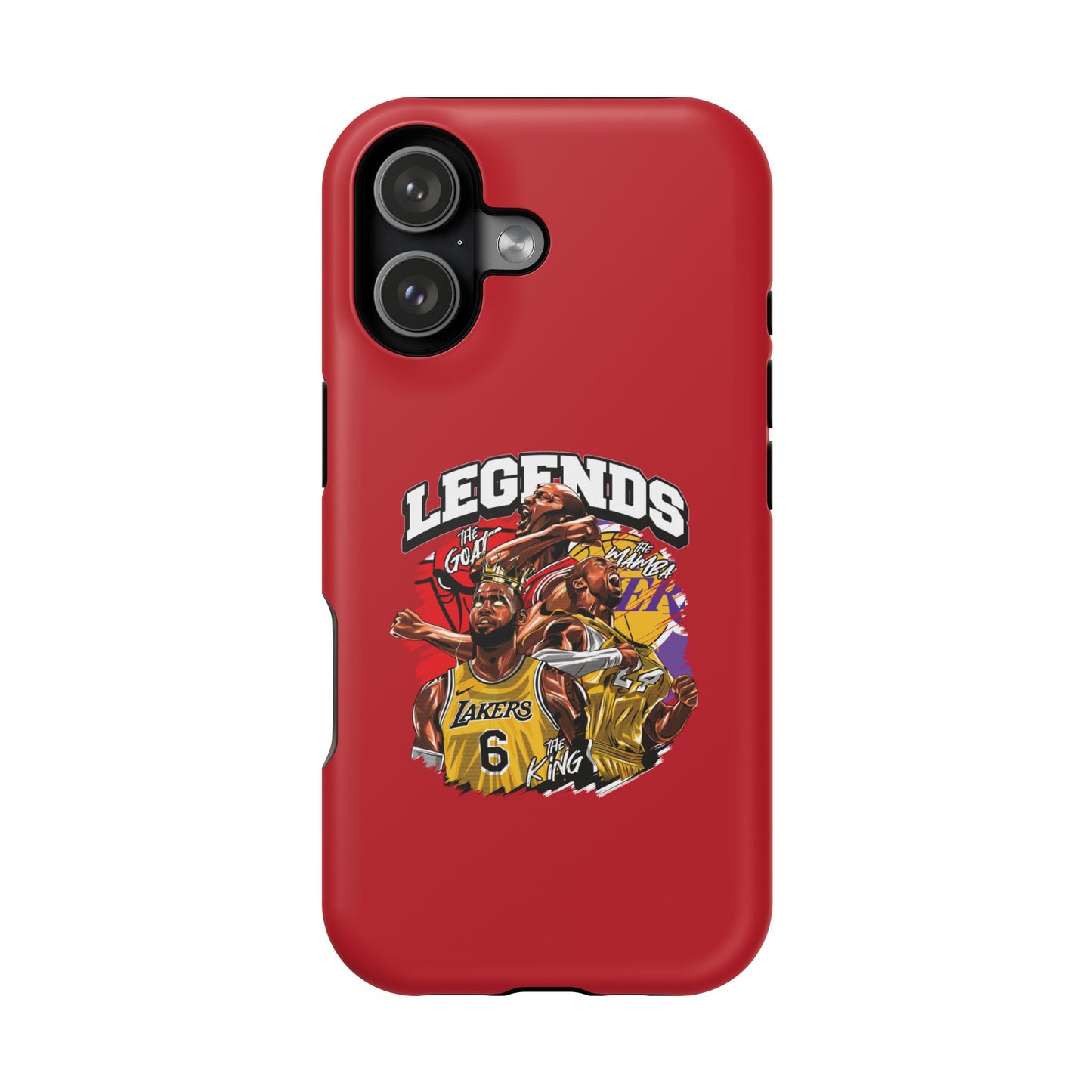 Legends Basketball Graphic Phone Case — Impact-Resistant iPhone Cover