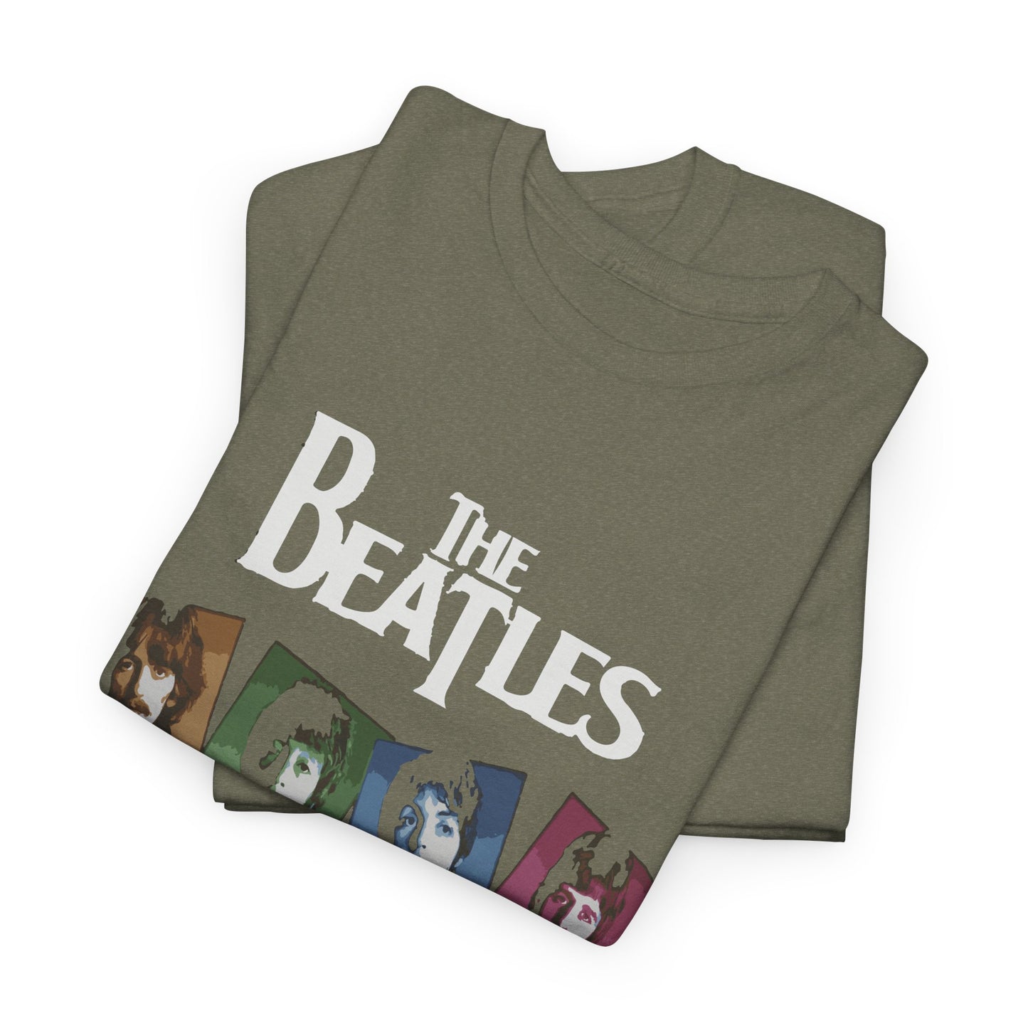 Retro Beatles Graphic Tee - Vintage Unisex Heavy Cotton T-Shirt, Music Lover Gift, 60s Inspired Fashion, Concert T-Shirt, Gift for Him/Her