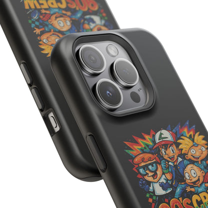 90s Crew Impact-Resistant Phone Case — Retro Cartoon Gamer Design