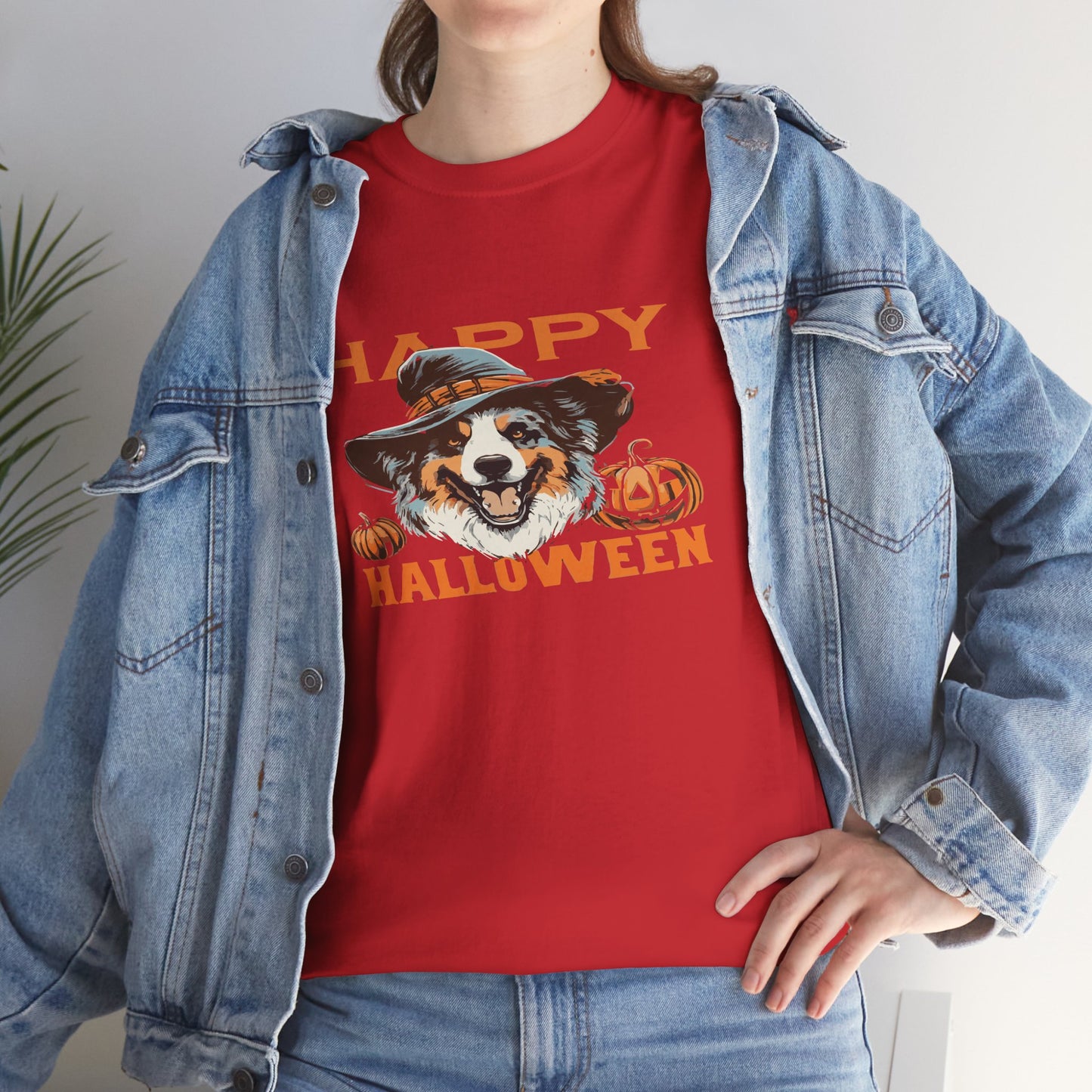 Halloween Dog Graphic Tee, Unisex T-Shirt, Spooky Pet Shirt, Fall Apparel, Trick or Treat Top