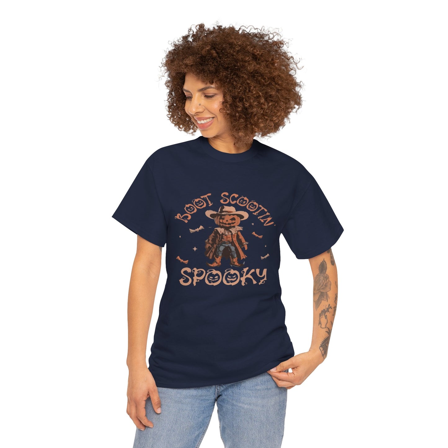 Spooky Cowboy Tee, Unisex Heavy Cotton T-Shirt, Halloween Costume, Fall Fashion, Fun Casual Wear, Gift for Friends, Boot Scootin' [...]