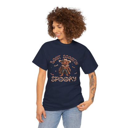 Spooky Cowboy Tee, Unisex Heavy Cotton T-Shirt, Halloween Costume, Fall Fashion, Fun Casual Wear, Gift for Friends, Boot Scootin' [...]
