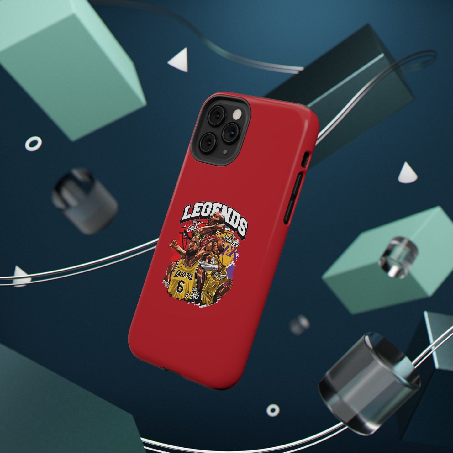 Legends Basketball Graphic Phone Case — Impact-Resistant iPhone Cover