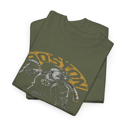 Boston Graphic Tee, Unisex Cotton T-Shirt, Casual Wear, Gift for Him/Her, Streetwear Style, Travel Souvenir, Boston Pride Shirt