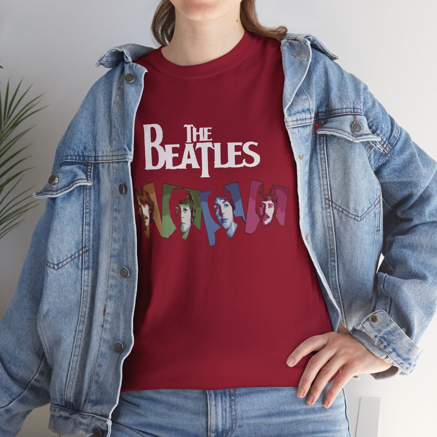 Retro Beatles Graphic Tee - Vintage Unisex Heavy Cotton T-Shirt, Music Lover Gift, 60s Inspired Fashion, Concert T-Shirt, Gift for Him/Her