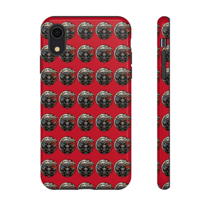 Bold Phone Case, Tough Phone Cover, Red Phone Protector, Unique Gift for Him/Her, Trendy Tech Accessory