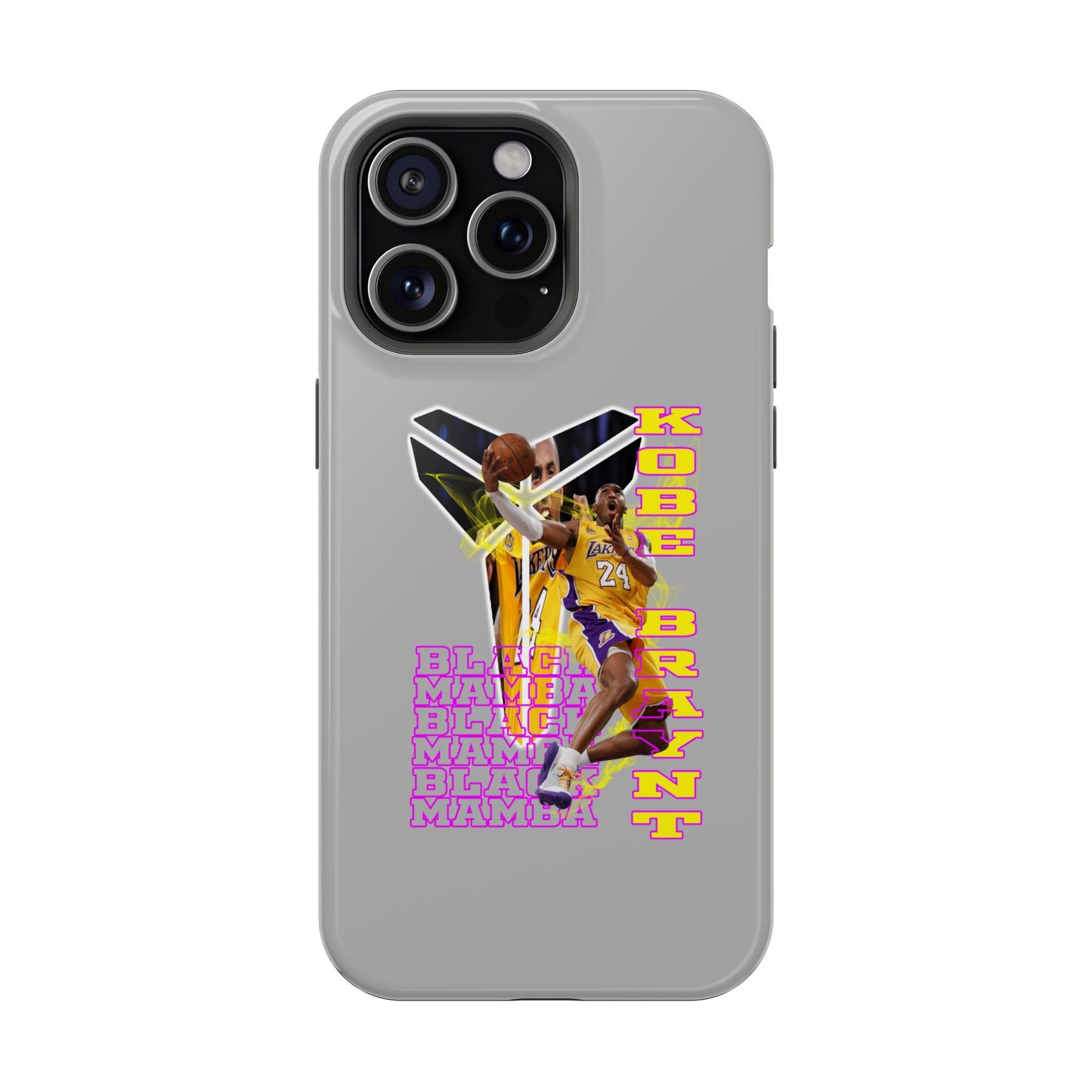 Impact-Resistant Phone Case — Bold Retro Basketball Graphic