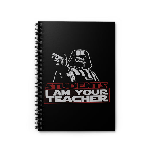 Darth Vader Teacher Spiral Notebook - Perfect for Students, Back to School, Teacher Gifts, Star Wars Fans, Journaling