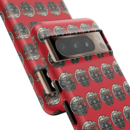 Bold Phone Case, Tough Phone Cover, Red Phone Protector, Unique Gift for Him/Her, Trendy Tech Accessory