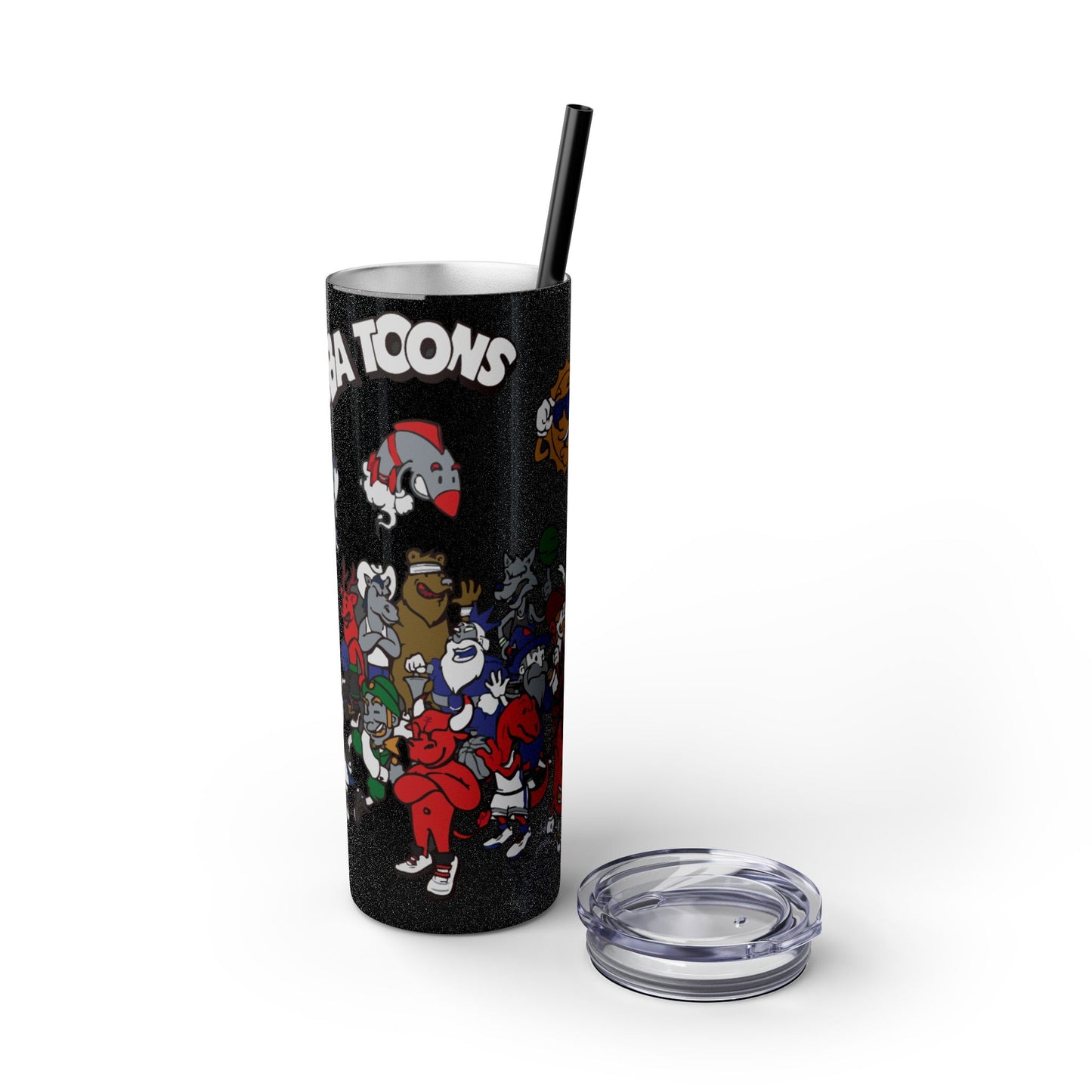 NBA Toons Skinny Tumbler with Straw, 20oz - Stylish Drinkware for Sports Fans, Gift for Birthdays, Holidays, Basketball Lovers, Fun [...]