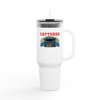 Adventure-Ready Insulated Travel Mug - 40oz with 'Captured' Design