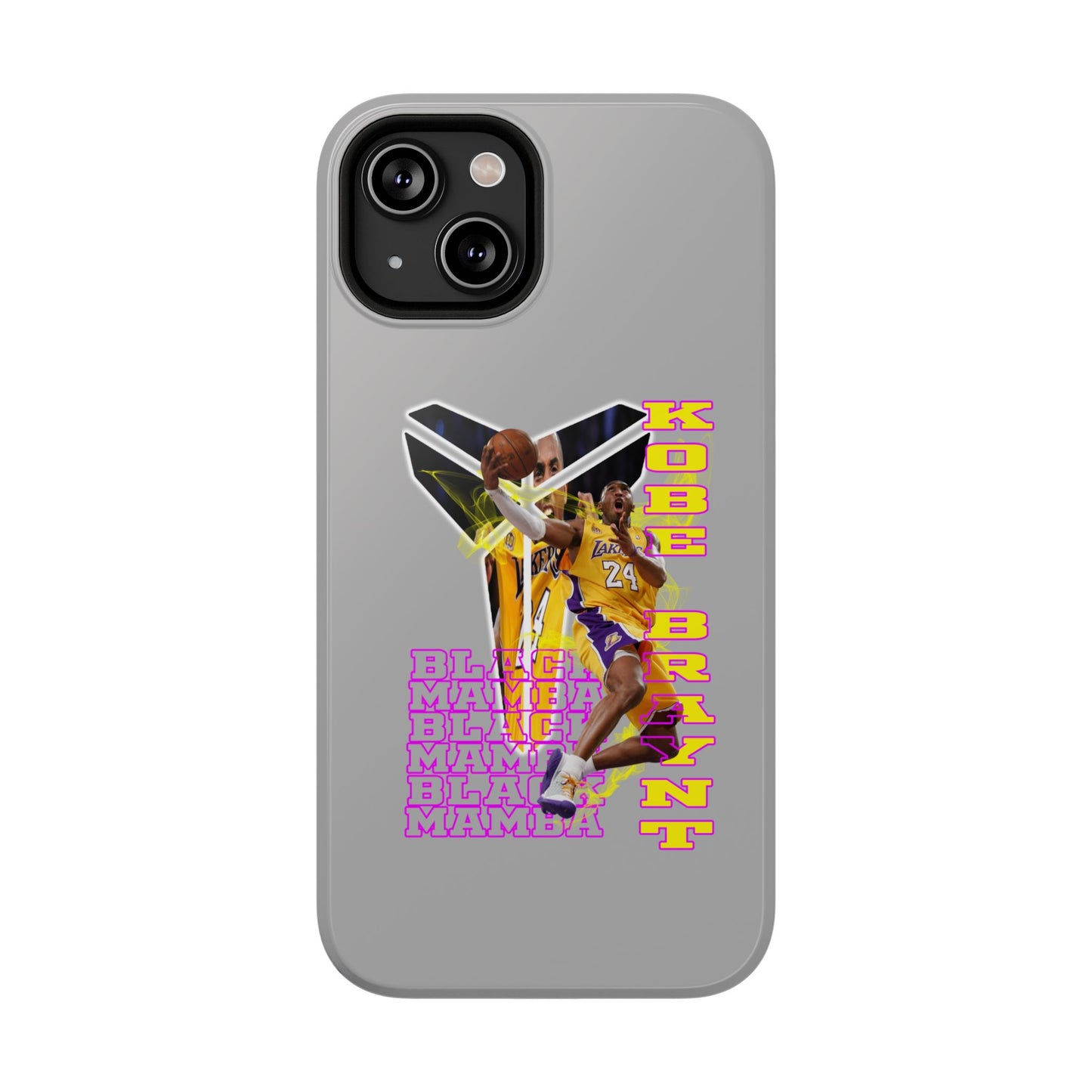 Impact-Resistant Phone Case — Bold Retro Basketball Graphic