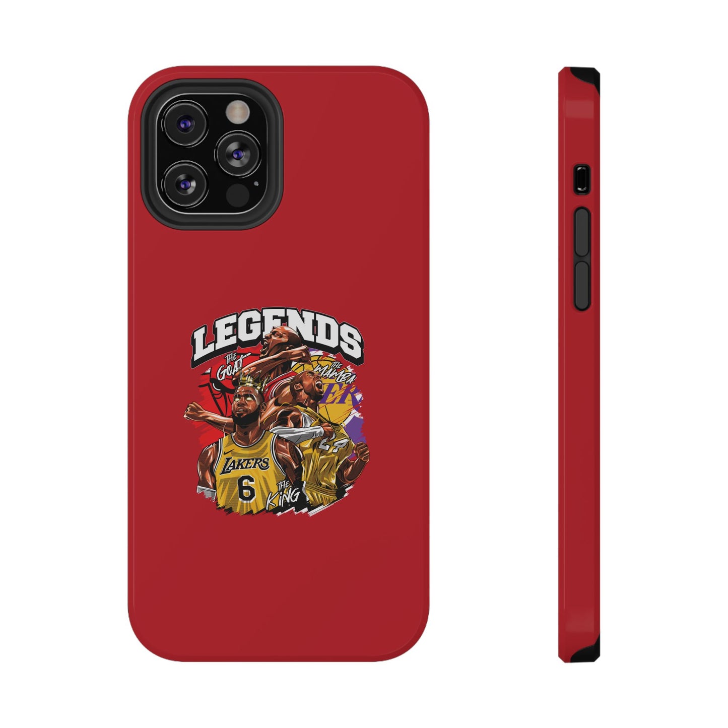 Legends Basketball Graphic Phone Case — Impact-Resistant iPhone Cover