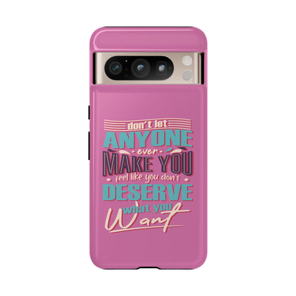 Inspirational Phone Case, Motivational Phone Cover, Tough Cases for Her, Gift for Friends, Self-Love Quote Case