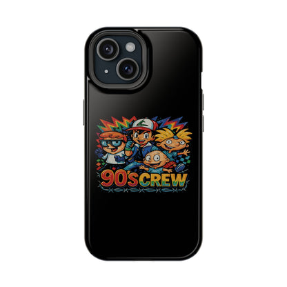 90s Crew Impact-Resistant Phone Case — Retro Cartoon Gamer Design