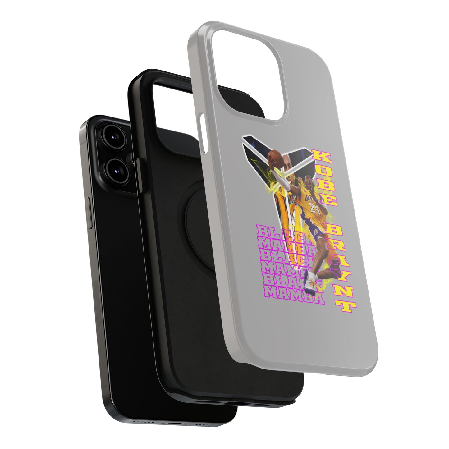 Impact-Resistant Phone Case — Bold Retro Basketball Graphic