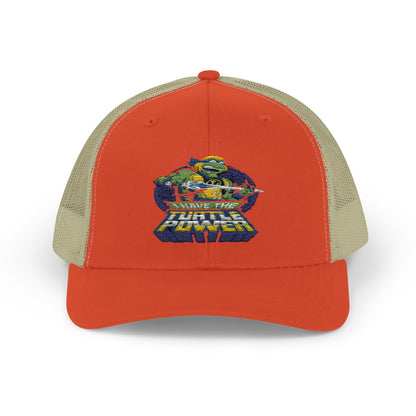 Retro Ninja Turtle Snapback Trucker Cap - Fun & Stylish Kids' Accessory