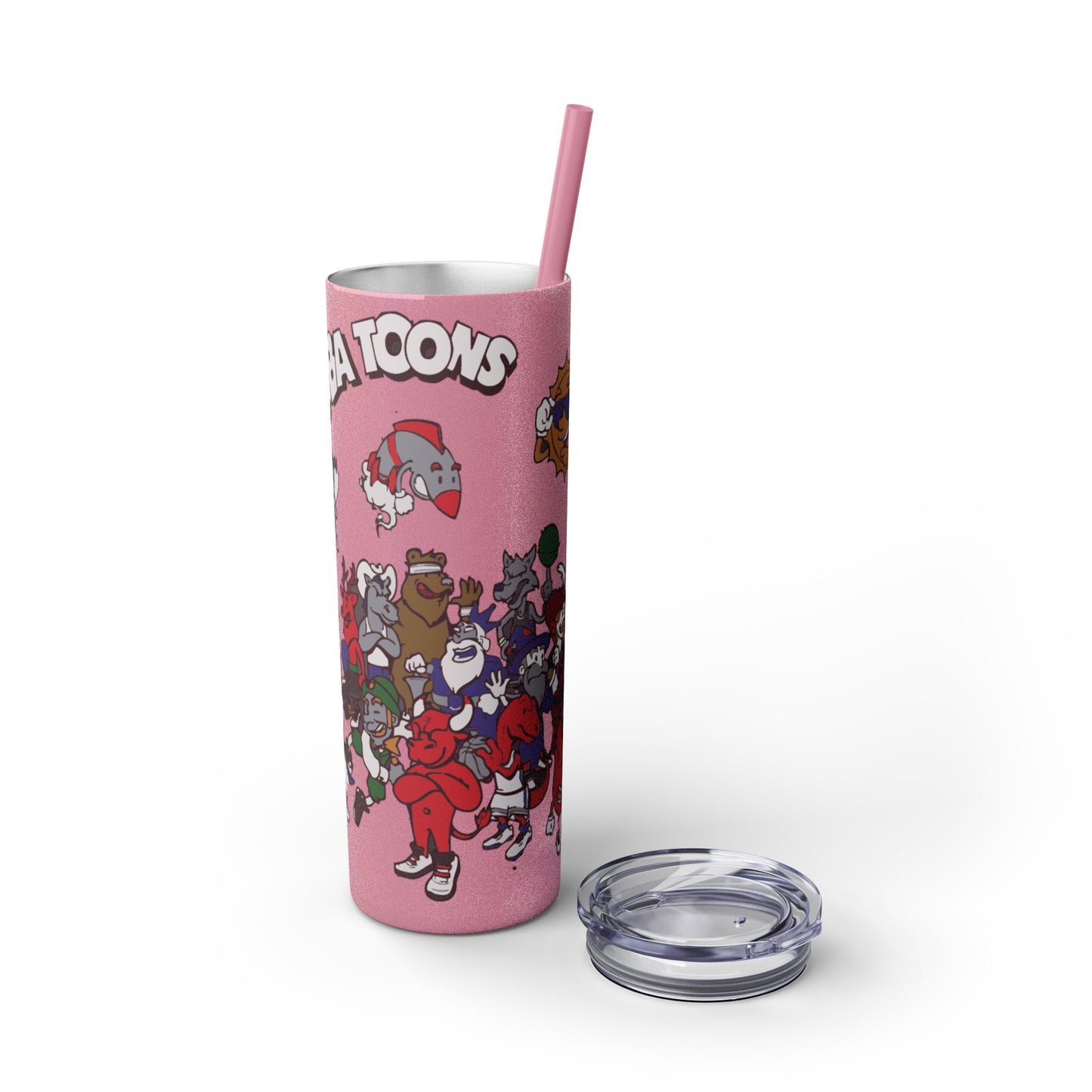NBA Toons Skinny Tumbler with Straw, 20oz - Stylish Drinkware for Sports Fans, Gift for Birthdays, Holidays, Basketball Lovers, Fun [...]