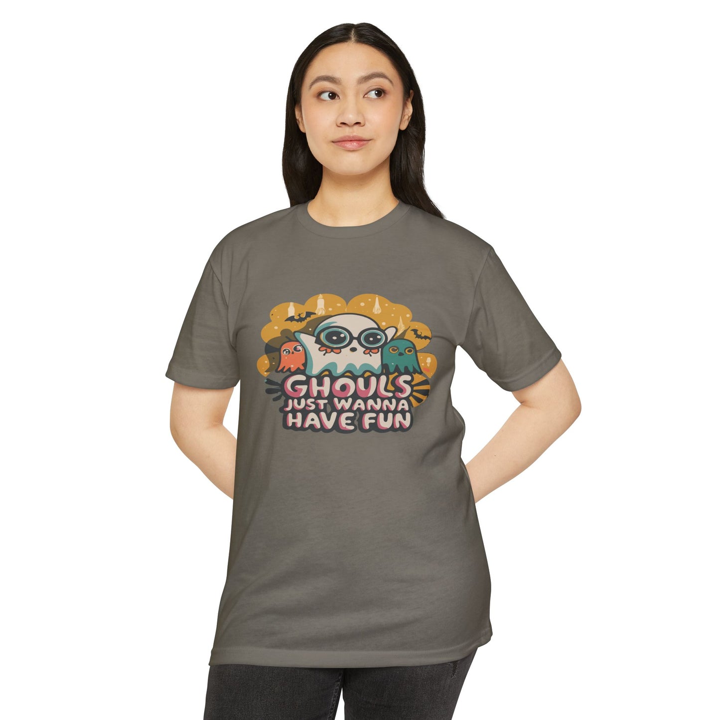 Halloween Fun Graphic Tee, Ghouls T-shirt, Unisex T-shirt, Spooky Shirt, Casual Halloween Apparel