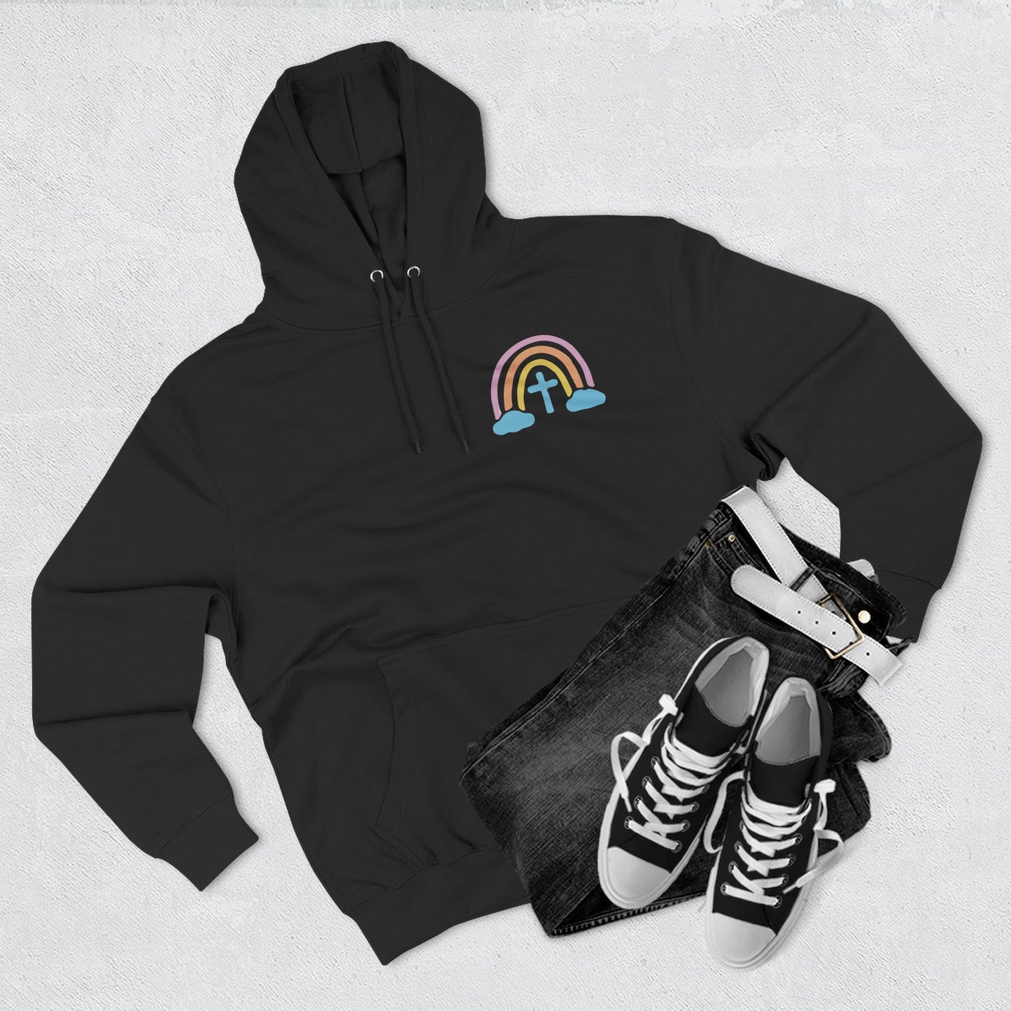 Child of a God Citizen of Heaven Hoodie | Pastel Rainbow Faith Design