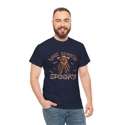 Spooky Cowboy Tee, Unisex Heavy Cotton T-Shirt, Halloween Costume, Fall Fashion, Fun Casual Wear, Gift for Friends, Boot Scootin' [...]