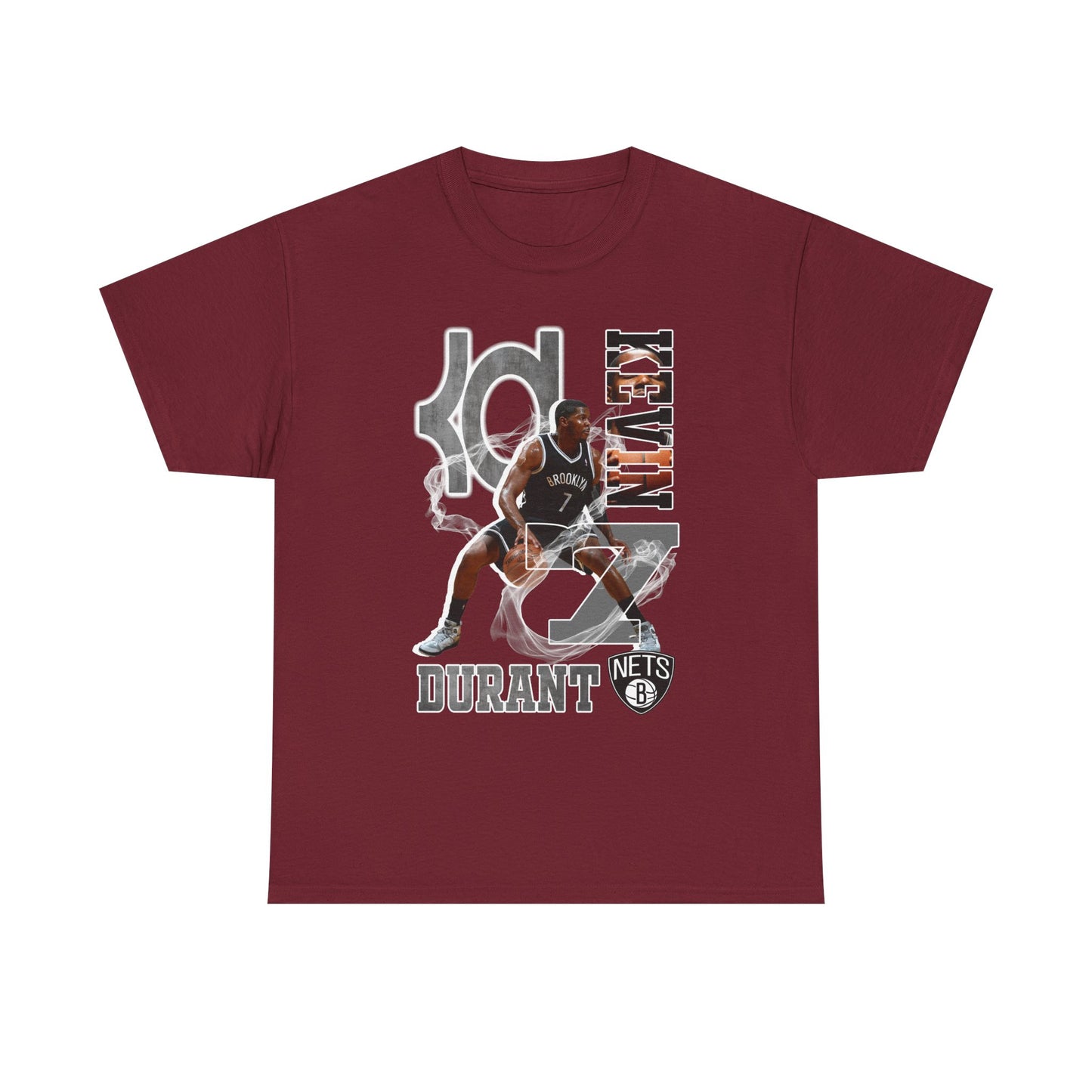 Kevin Durant Unisex Heavy Cotton Tee, Basketball Fan Shirt, Sports Apparel, Gift for Sports Enthusiasts, NBA Style T-Shirt
