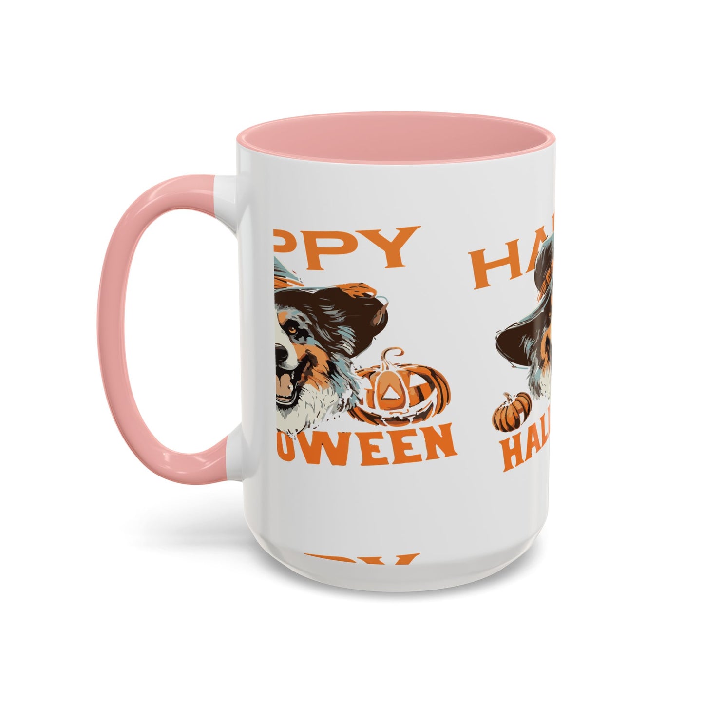 Halloween Dog Mug with Pumpkin Design, Cute Pet Lover Gift, Coffee Ceramic Cup for Fall, Spooky Season Decor, Happy Halloween