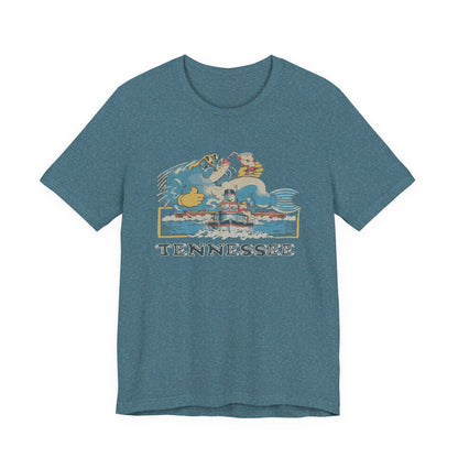 Tennessee Vintage Graphic Tee, Unisex Jersey Short Sleeve T-Shirt, Souvenir Shirt, Vacation Wear, Gift for Travelers, Retro Tee
