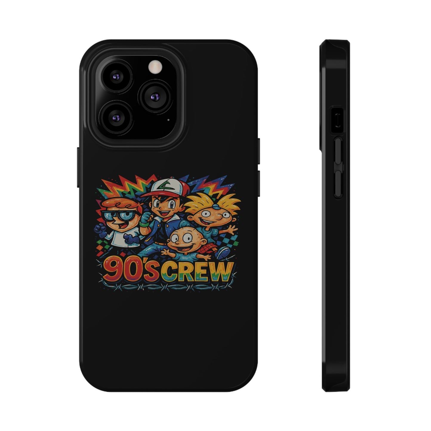 90s Crew Impact-Resistant Phone Case — Retro Cartoon Gamer Design
