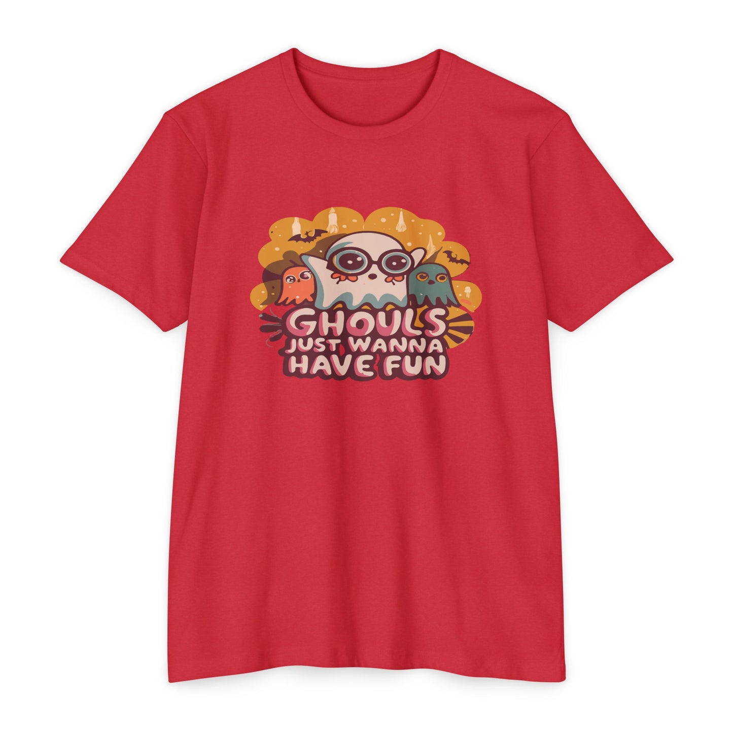 Halloween Fun Graphic Tee, Ghouls T-shirt, Unisex T-shirt, Spooky Shirt, Casual Halloween Apparel
