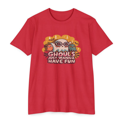 Halloween Fun Graphic Tee, Ghouls T-shirt, Unisex T-shirt, Spooky Shirt, Casual Halloween Apparel