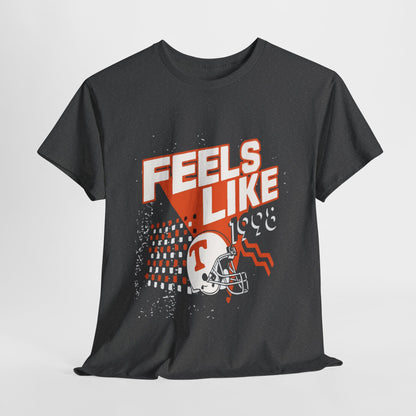Unisex Heavy Cotton Tee - 'Feels Like' Retro Football Tee, Casual Style, Game Day Shirt, Gift for Sports Fans, Outdoor Activities